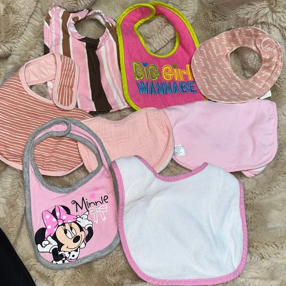 33 Baby girl bibs